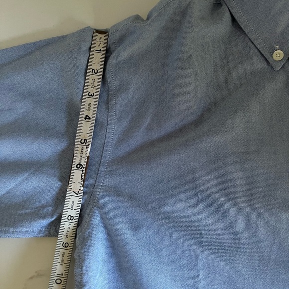 Gap Authentic boy’s Oxford shirt, blue twill - Picture 11 of 13